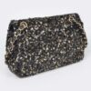 Sequined Flap Shoulder Bag - Compact Evening Bag