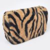 Faux Zebra Fur Shoulder Bag - Compact Statement