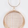 Round Wire-Frame Clutch – Metal Evening Bag