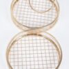 Round Wire-Frame Clutch - Metal Evening Bag