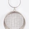 Round Wire-Frame Clutch - Metal Evening Bag