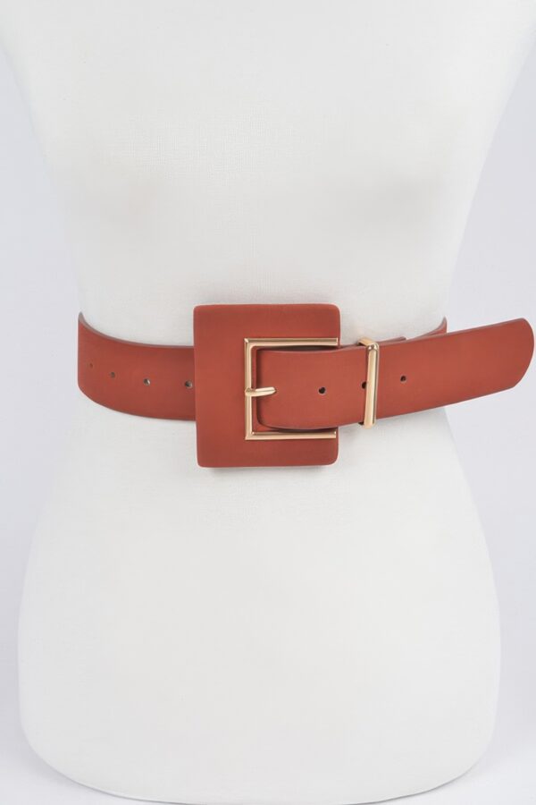 Faux Suede Belt - Soft Textured Polyurethane