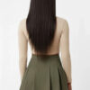 High-Waist Pleated Mini Skirt - Structured Pleats