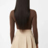 High-Waist Pleated Mini Skirt - Structured Pleats