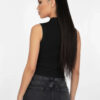 Slim-Fit Sleeveless Polo Crop Top - Modern Cropped Silhouette