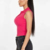 Slim-Fit Sleeveless Polo Crop Top - Modern Cropped Silhouette