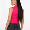 Slim-Fit Sleeveless Polo Crop Top - Modern Cropped Silhouette