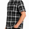 Checkered Button-Down Short Sleeve Shirt - Oldschool Pattern
