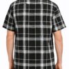 Checkered Button-Down Short Sleeve Shirt - Oldschool Pattern
