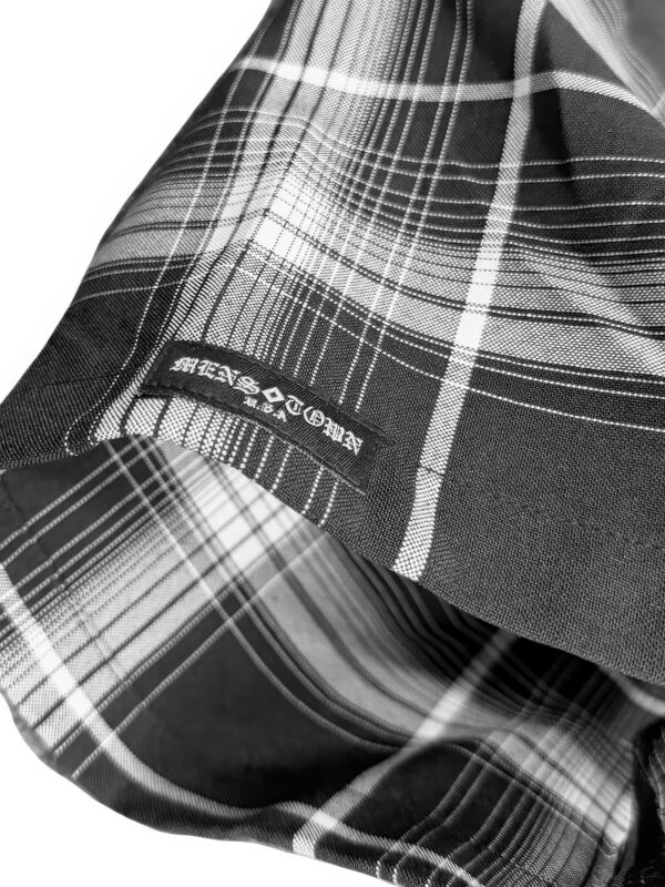 Checkered Button-Down Short Sleeve Shirt - Oldschool Pattern