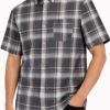 Checkered Button-Down Short Sleeve Shirt - Oldschool Pattern
