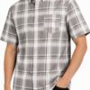 Checkered Button-Down Short Sleeve Shirt - Oldschool Pattern