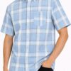 Checkered Button-Down Short Sleeve Shirt - Oldschool Pattern