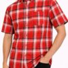 Checkered Button-Down Short Sleeve Shirt - Oldschool Pattern