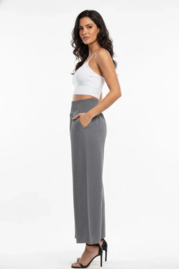 High-Waist Lightweight Wide-Leg Lounge Pants