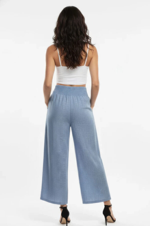 High-Waist Lightweight Wide-Leg Lounge Pants