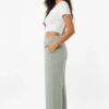 100% Cotton Relaxed Wide-Leg Pants with Side Pockets