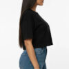 Round-Neck Short Sleeve Crop Top - Minimal Basic