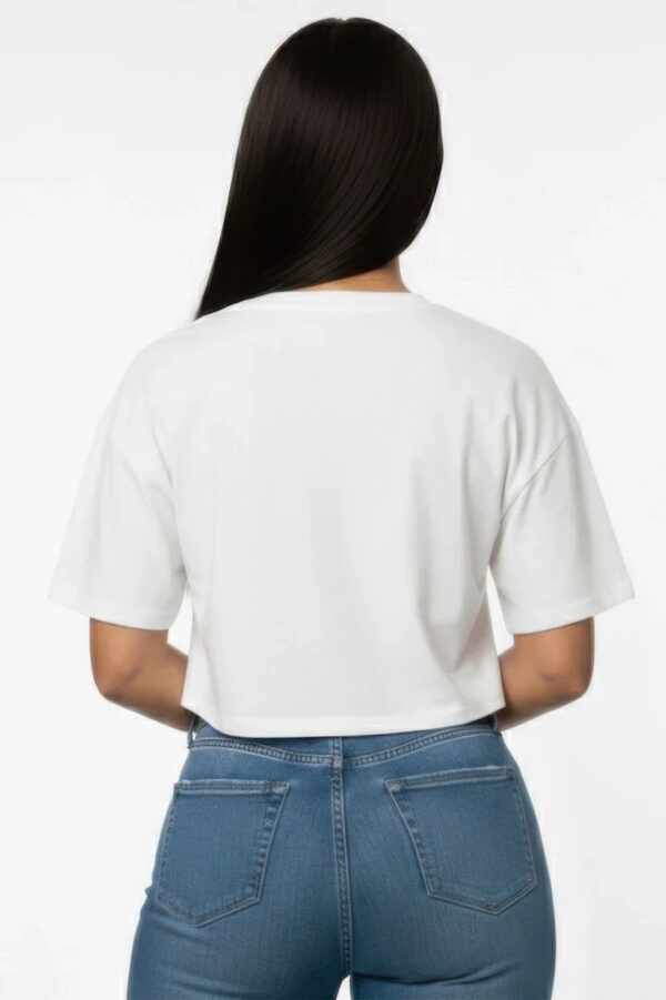 Round-Neck Short Sleeve Crop Top - Minimal Basic