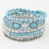 Antique Teardrop Beaded Bracelet – Five-Strand Southwestern