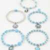 Antique-Inspired Beaded Bracelet with Summer Hat Charm