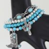 Antique Western Boot Beaded Bracelet - 4-Strand Layered