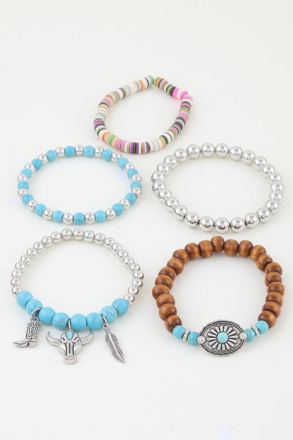 Wild West Multi-Strand Beaded Bracelet - Antique Multi