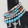 Wild West Multi-Strand Beaded Bracelet - Antique Multi