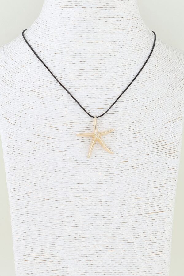 Starfish Wrap Necklace – Polished Sculpted Pendant