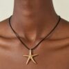 Starfish Wrap Necklace - Polished Sculpted Pendant