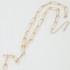 Minimal Link Drop Necklace - Rectangular Chain