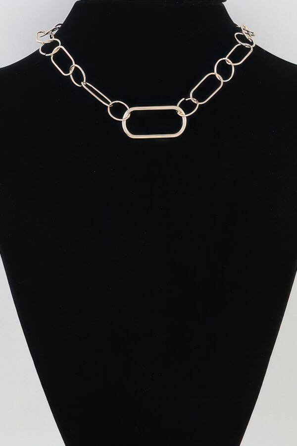 Minimal Link Chain Necklace – Mixed Oval & Round Links