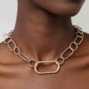 Minimal Link Chain Necklace - Mixed Oval & Round Links