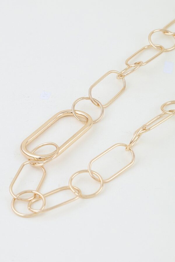 Minimal Link Chain Necklace - Mixed Oval & Round Links