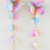 Multi-Petal Drop Earrings – Iridescent Cascade