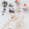 Multi-Petal Drop Earrings - Iridescent Cascade