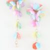 Multi-Petal Drop Earrings - Iridescent Cascade