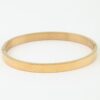Roman Numeral Cuff Bracelet - Brushed Gold & Black Enamel