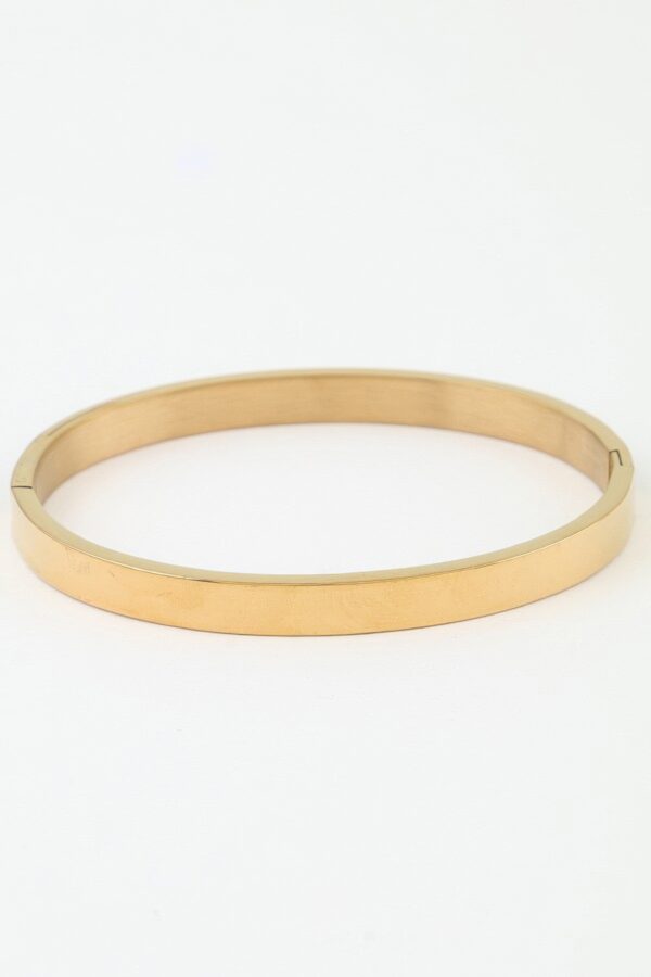 Roman Numeral Cuff Bracelet - Brushed Gold & Black Enamel