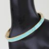 Roman Numeral Cuff Bracelet - Brushed Gold & Black Enamel