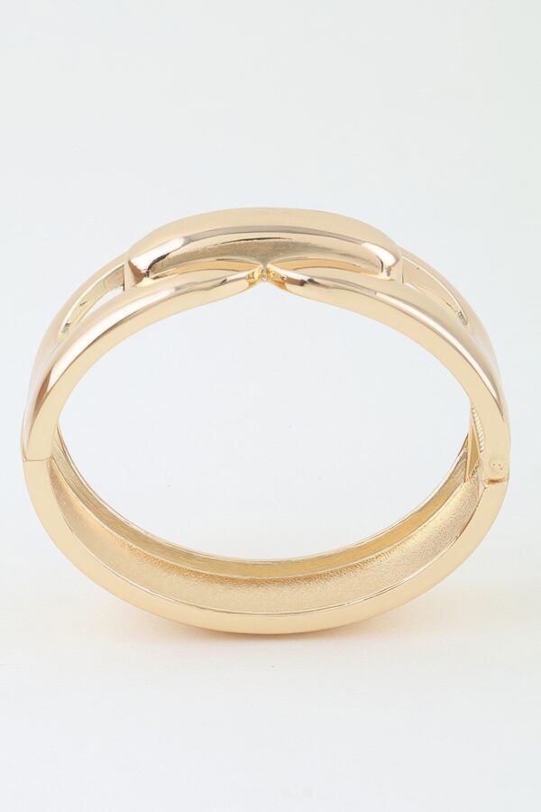 Polished Link Chain Cuff Bracelet - Oversized Links