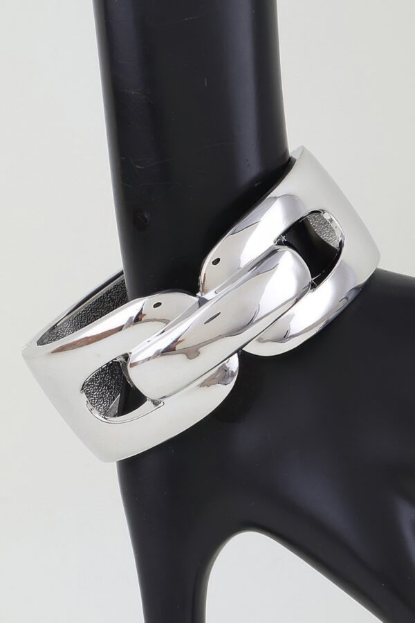 Polished Link Chain Cuff Bracelet - Oversized Links