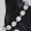 Cubic Zirconia Toggle Chain Bracelet - Gold-Tone Beaded