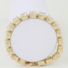 Cushion-Cut Cubic Zirconia Gold-Tone Cuff Bracelet