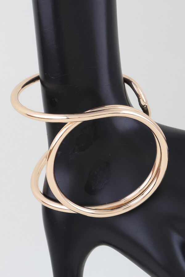 Swirl Wrap Bracelet - Polished Minimalist Design