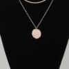Layered Double Hammered Pendant Necklace