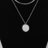 Layered Double Hammered Pendant Necklace