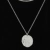 Layered Double Hammered Pendant Necklace