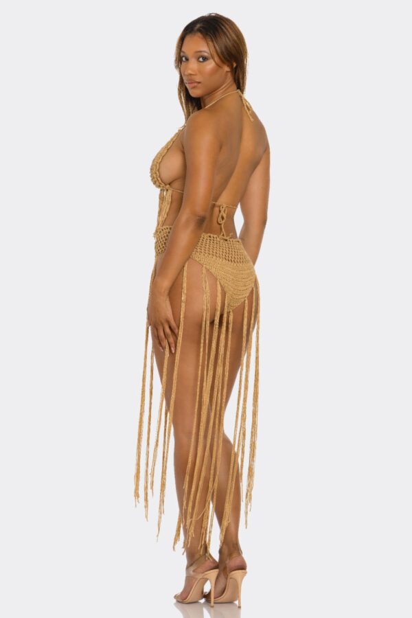 Fringe Fever Crochet-Halter Bikini