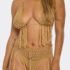 Fringe Fever Crochet-Halter Bikini